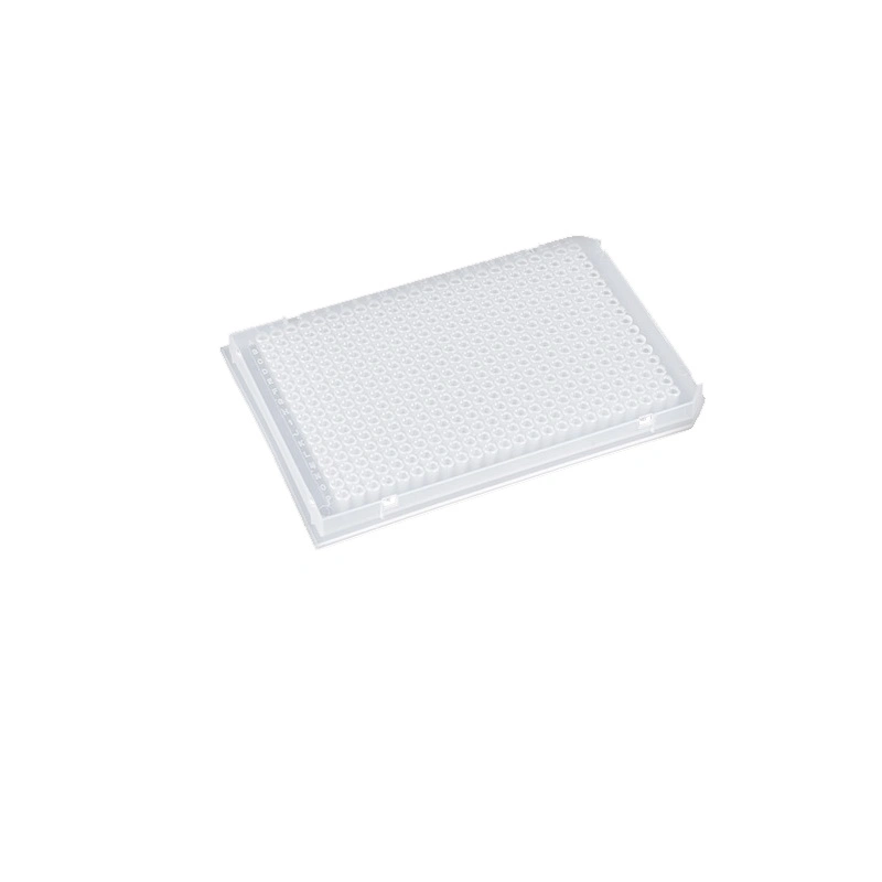 Lab Supplies Alphanumeric 384 Well PCR Plate Microplate Full Skirted White PCR Plates